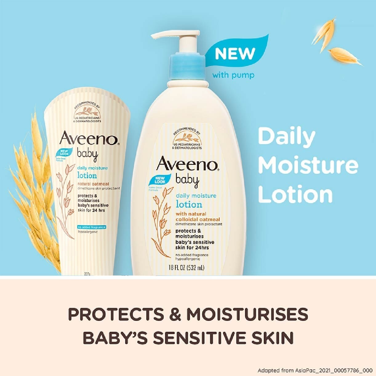 Baby Daily Moisture Lotion (Prevent And Temporarily Protects Chafed + Chapped or Cracked Skin) 532ml