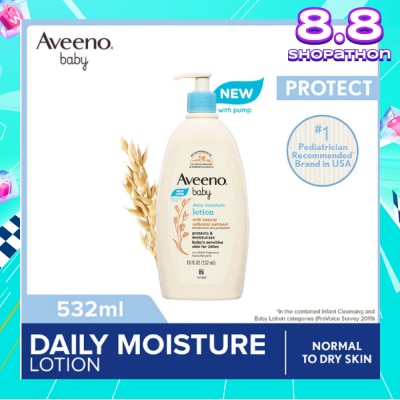 AVEENO BABY Baby Daily Moisture Lotion (Prevent And Temporarily Protects Chafed + Chapped or Cracked Skin) 532ml