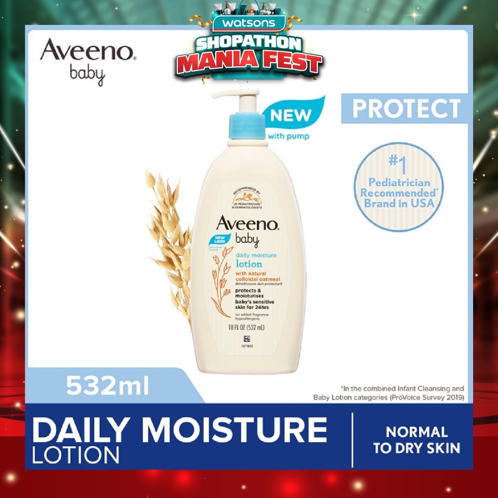 Baby Daily Moisture Lotion (Prevent And Temporarily Protects Chafed + Chapped or Cracked Skin) 532ml