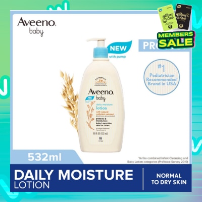 AVEENO BABY Baby Daily Moisture Lotion (Prevent And Temporarily Protects Chafed + Chapped or Cracked Skin) 532ml