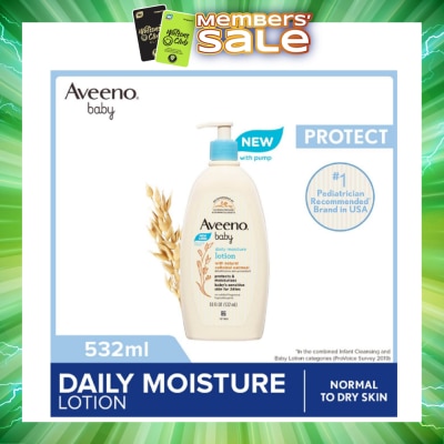 AVEENO BABY - Baby Daily Moisture Lotion (Prevent And Temporarily Protects Chafed + Chapped or Cracked Skin) 532ml