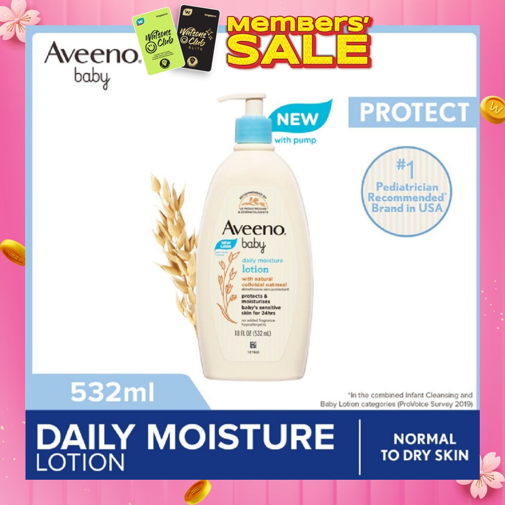 Baby Daily Moisture Lotion (Prevent And Temporarily Protects Chafed + Chapped or Cracked Skin) 532ml