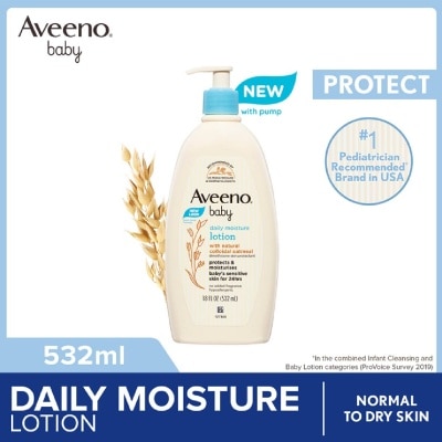 AVEENO BABY Baby Daily Moisture Lotion (Prevent And Temporarily Protects Chafed + Chapped or Cracked Skin) 532ml