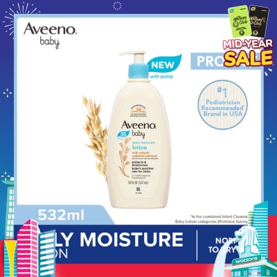 AVEENO BABY Baby Daily Moisture Lotion (Prevent And Temporarily Protects Chafed + Chapped or Cracked Skin) 532ml