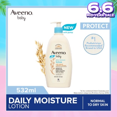 AVEENO BABY Baby Daily Moisture Lotion (Prevent And Temporarily Protects Chafed + Chapped or Cracked Skin) 532ml