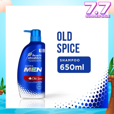 HEAD & SHOULDERS ULTRAMEN Old Spice Anti Dandruff Shampoo (Prevent Dandruff + Detox Scalp) 650ml