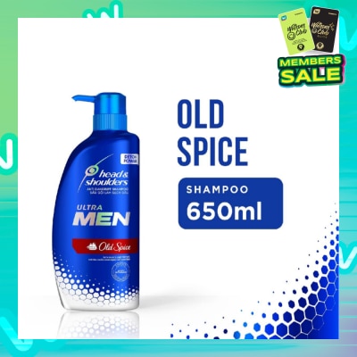 HEAD & SHOULDERS ULTRAMEN Old Spice Anti Dandruff Shampoo (Prevent Dandruff + Detox Scalp) 650ml