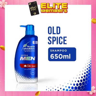 HEAD & SHOULDERS ULTRAMEN Old Spice Anti Dandruff Shampoo (Prevent Dandruff + Detox Scalp) 650ml