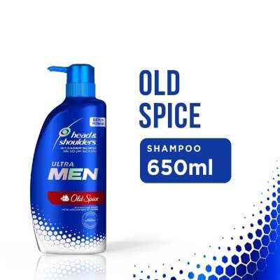 HEAD & SHOULDERS ULTRAMEN Old Spice Anti Dandruff Shampoo (Prevent Dandruff + Detox Scalp) 650ml