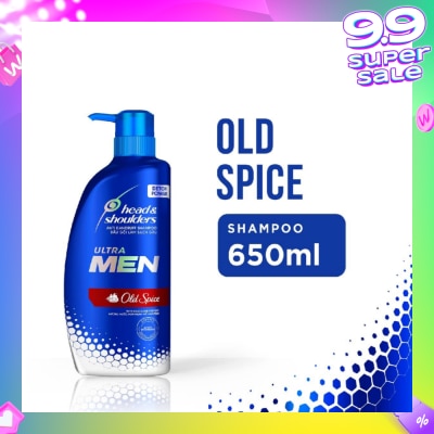 HEAD & SHOULDERS ULTRAMEN Old Spice Anti Dandruff Shampoo (Prevent Dandruff + Detox Scalp) 650ml
