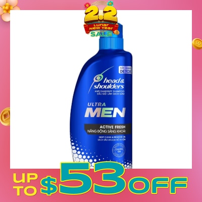 HEAD & SHOULDERS Head & Shoulders Ultra Men Active Fresh Anti Dandruff Shampoo 650ml