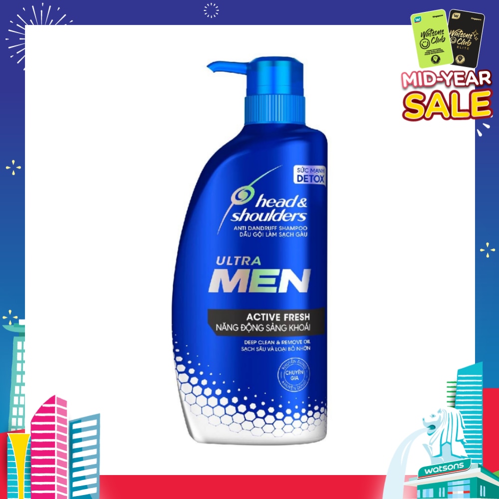 Head & Shoulders Ultra Men Active Fresh Anti Dandruff Shampoo 650ml