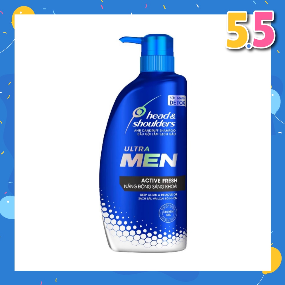 Head & Shoulders Ultra Men Active Fresh Anti Dandruff Shampoo 650ml