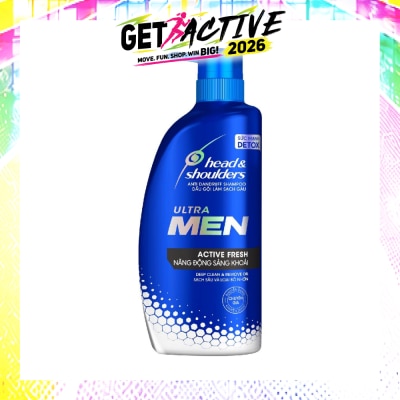 HEAD & SHOULDERS - Head & Shoulders Ultra Men Active Fresh Anti Dandruff Shampoo 650ml image