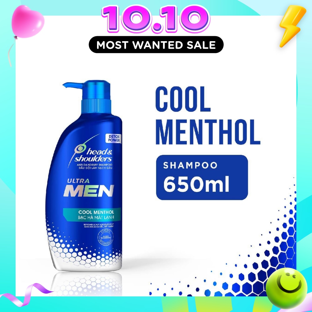 ULTRAMEN Cool Menthol Anti Dandruff Shampoo (Prevent Dandruff + Detox Scalp) 650ml image