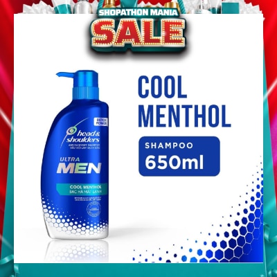 HEAD & SHOULDERS - ULTRAMEN Cool Menthol Anti Dandruff Shampoo (Prevent Dandruff + Detox Scalp) 650ml