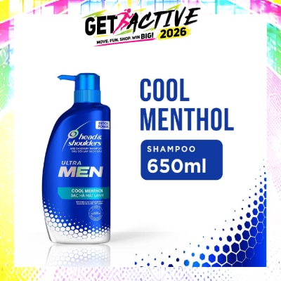 HEAD & SHOULDERS - ULTRAMEN Cool Menthol Anti Dandruff Shampoo (Prevent Dandruff + Detox Scalp) 650ml image
