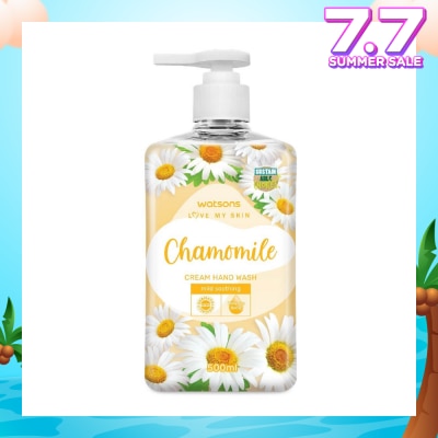 WATSONS Chamomile Cream Hand Wash (Mild Soothing, Dermatologically Tested) 500ml
