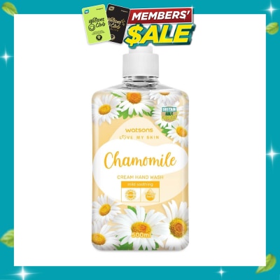 WATSONS Chamomile Cream Hand Wash (Mild Soothing, Dermatologically Tested) 500ml image