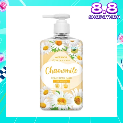 WATSONS Chamomile Cream Hand Wash (Mild Soothing, Dermatologically Tested) 500ml