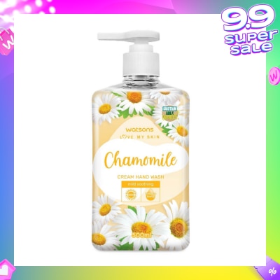 WATSONS Chamomile Cream Hand Wash (Mild Soothing, Dermatologically Tested) 500ml