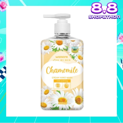 WATSONS Chamomile Cream Hand Wash (Mild Soothing, Dermatologically Tested) 500ml