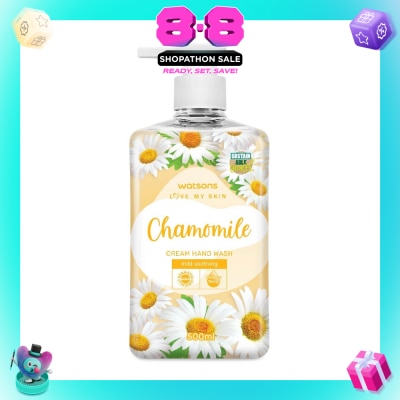 WATSONS - Chamomile Cream Hand Wash (Mild Soothing, Dermatologically Tested) 500ml
