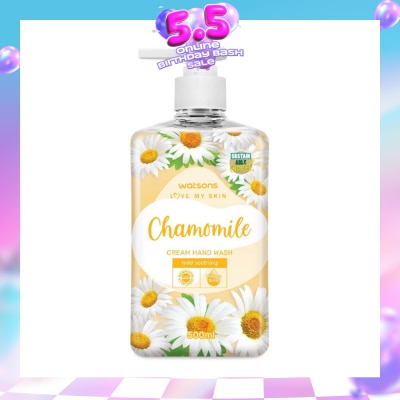 WATSONS - Chamomile Cream Hand Wash (Mild Soothing, Dermatologically Tested) 500ml
