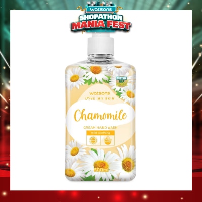 WATSONS - Chamomile Cream Hand Wash (Mild Soothing, Dermatologically Tested) 500ml