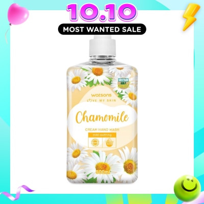 WATSONS Chamomile Cream Hand Wash (Mild Soothing, Dermatologically Tested) 500ml image