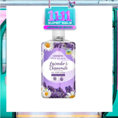 WATSONS Lavender & Chamomile Scented Gel Hand Wash (Softening & Moisturising, Dermatologically Tested) 500ml image