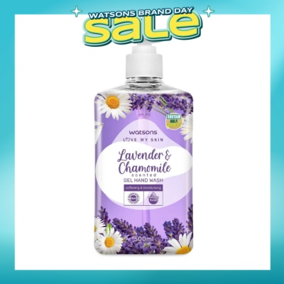 WATSONS - Lavender & Chamomile Scented Gel Hand Wash (Softening & Moisturising, Dermatologically Tested) 500ml