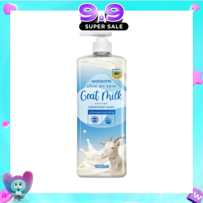 WATSONS - Goat Milk Scented Cream Body Wash (Softening And Moisturising, Dermatologically Tested) 1000ml image