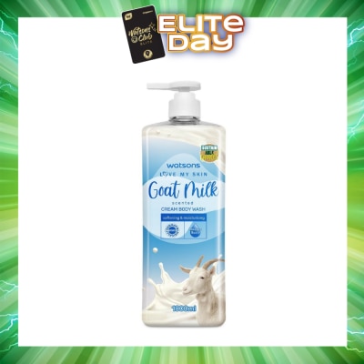WATSONS - Goat Milk Scented Cream Body Wash (Softening And Moisturising, Dermatologically Tested) 1000ml