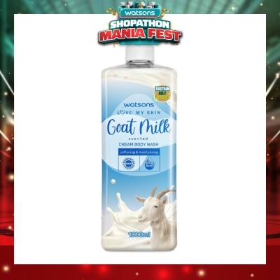 WATSONS - Goat Milk Scented Cream Body Wash (Softening And Moisturising, Dermatologically Tested) 1000ml