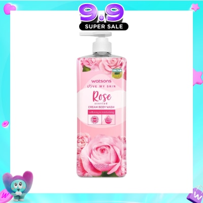 WATSONS - Rose Scented Cream Body Wash (Softening And Moisturising, Dermatologically Tested) 1000ml image