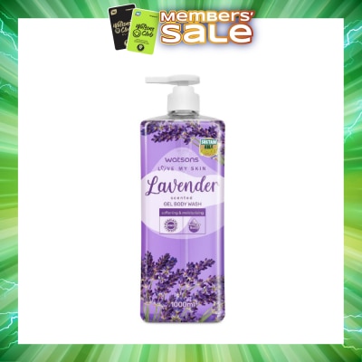 WATSONS - Lavender Scented Gel Body Wash (Softening And Moisturising, Dermatologically Tested) 1000ml