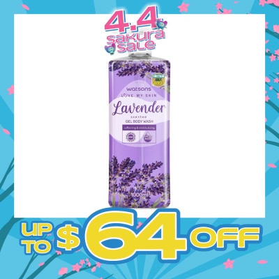 WATSONS - Lavender Scented Gel Body Wash (Softening And Moisturising, Dermatologically Tested) 1000ml