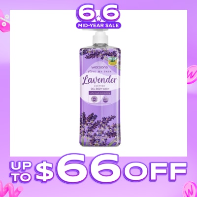 WATSONS - Lavender Scented Gel Body Wash (Softening And Moisturising, Dermatologically Tested) 1000ml
