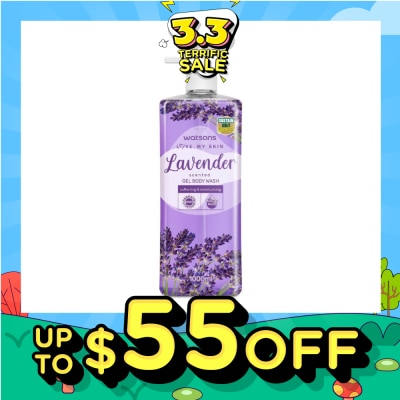 WATSONS Lavender Scented Gel Body Wash (Softening And Moisturising, Dermatologically Tested) 1000ml