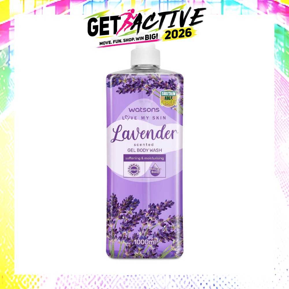Lavender Scented Gel Body Wash (Softening And Moisturising, Dermatologically Tested) 1000ml image