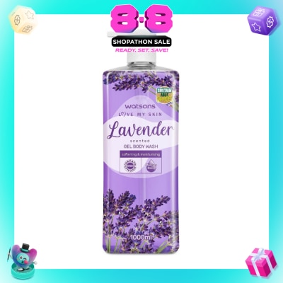 WATSONS - Lavender Scented Gel Body Wash (Softening And Moisturising, Dermatologically Tested) 1000ml