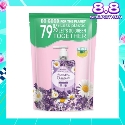WATSONS Lavender & Chamomile Scented Gel Hand Wash Refill Pack  (Softening & Moisturising, Dermatologically Tested) 500ml