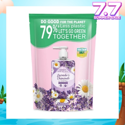 WATSONS Lavender & Chamomile Scented Gel Hand Wash Refill Pack  (Softening & Moisturising, Dermatologically Tested) 500ml