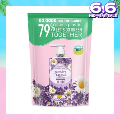 WATSONS Lavender & Chamomile Scented Gel Hand Wash Refill Pack  (Softening & Moisturising, Dermatologically Tested) 500ml