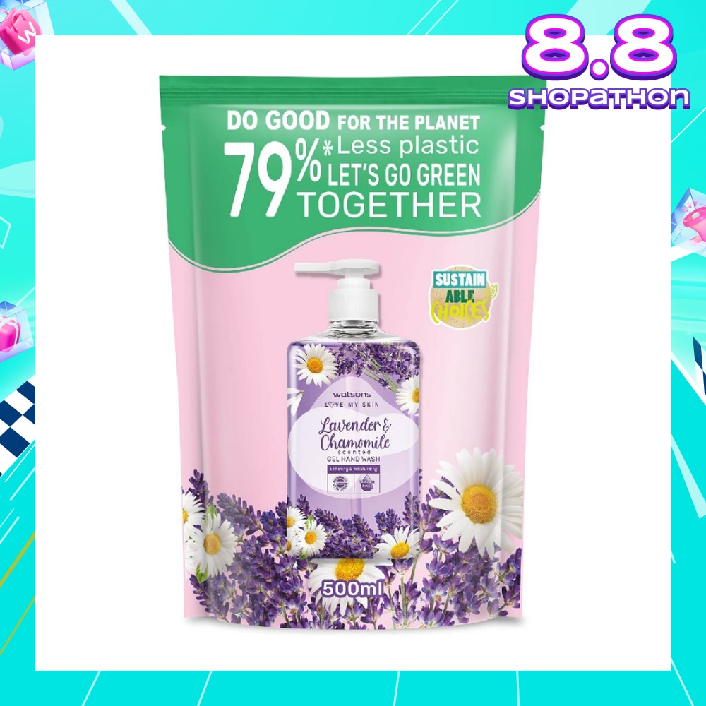 Lavender & Chamomile Scented Gel Hand Wash Refill Pack  (Softening & Moisturising, Dermatologically Tested) 500ml