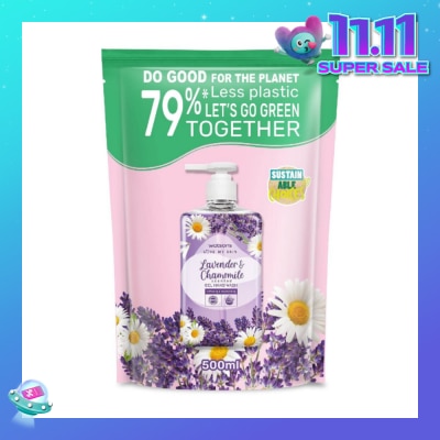 WATSONS Lavender & Chamomile Scented Gel Hand Wash Refill Pack  (Softening & Moisturising, Dermatologically Tested) 500ml