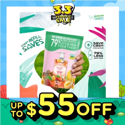 WATSONS Shea Butter & Peach Scented Cream Hand Wash Refill Pack (Softening & Moisturising, Dermatologically Tested) 500ml