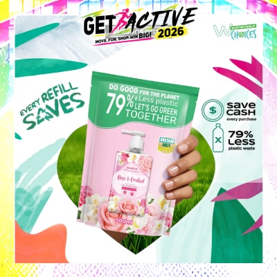 WATSONS - Rose & Orchid Scented Gel Hand Wash (Softening & Moisturising, Dermatologically Tested) Refill Pack 500ml image