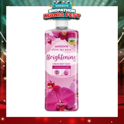 WATSONS - Brightening Cream Body Wash (Orchid And Vitamin B3, Dermatologically Tested) 1000ml